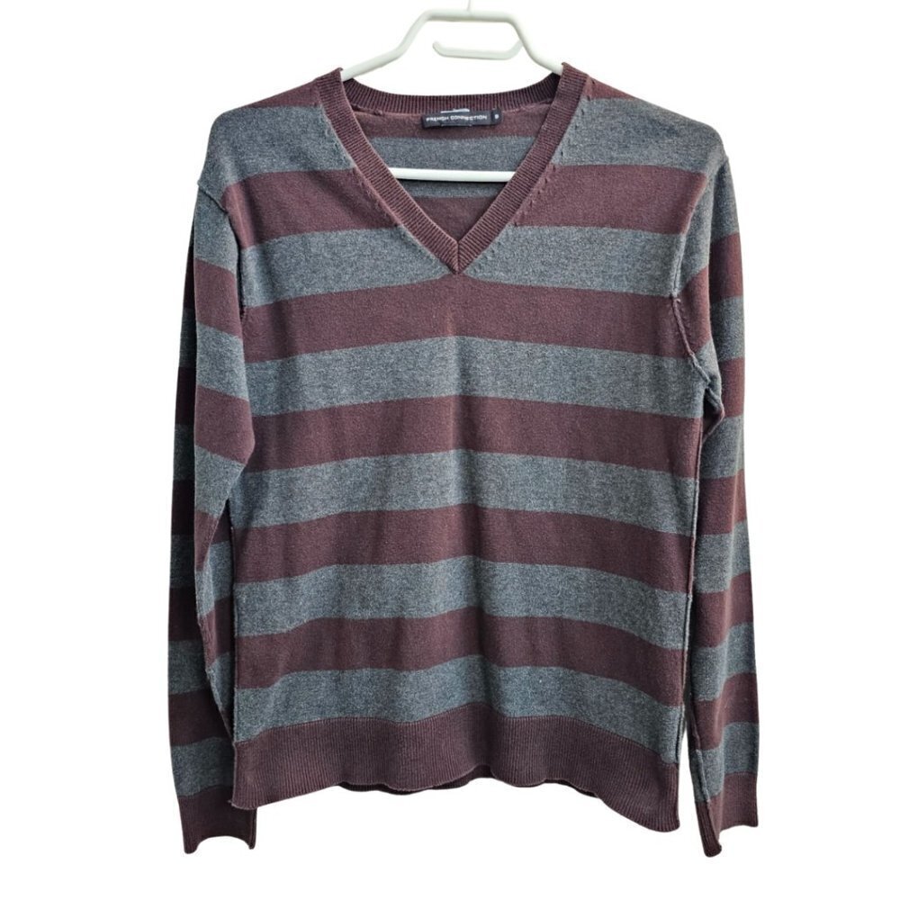 French Connection Men's V Neck Pull Over, Small